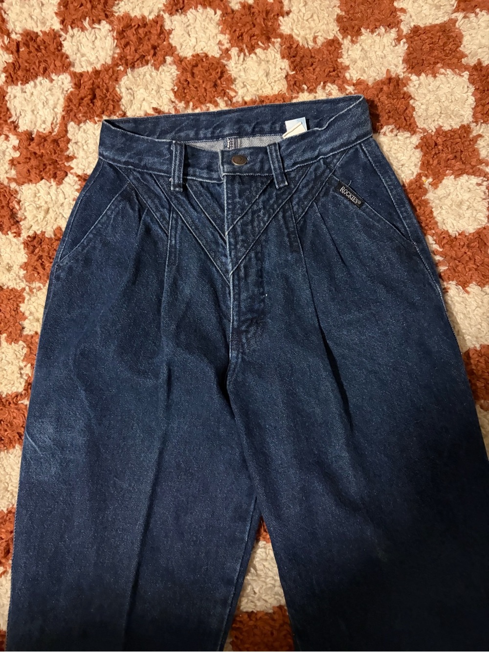 Vintage women Rockie brand dark colored jeans